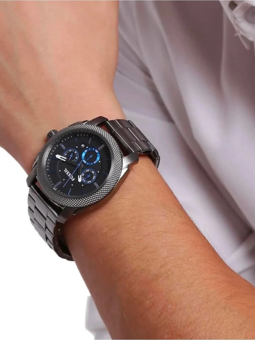 Fossil Men Machine Quartz Stainless Steel Watch